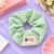 Striped Oversized Hair Scrunchie Green
