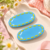 Oval Hair Clips - Blue