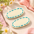 Oval Hair Clips - white