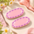 Oval Hair Clips - Pink