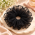 Premium Ruffle Net Hair Scrunchie - Black