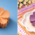 Flower Hair Claw - Orange & Purple
