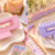 XL Rectangle Hair Claw - Light Pink & Purple