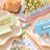 XL Rectangle Hair Claw - White & Blue