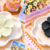 Flower Hair Claw - White & Black